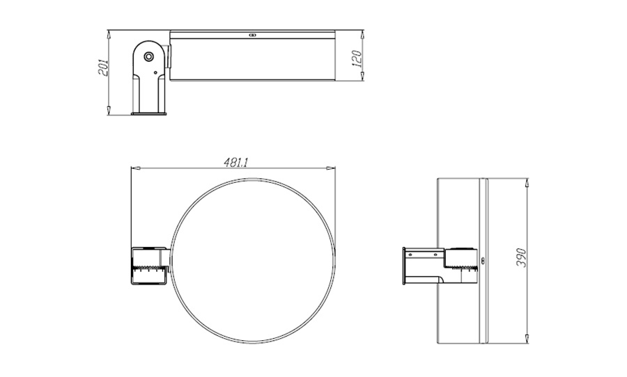 Round LED Area Light Size Atlas