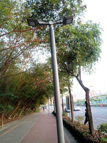 public park post top light project case