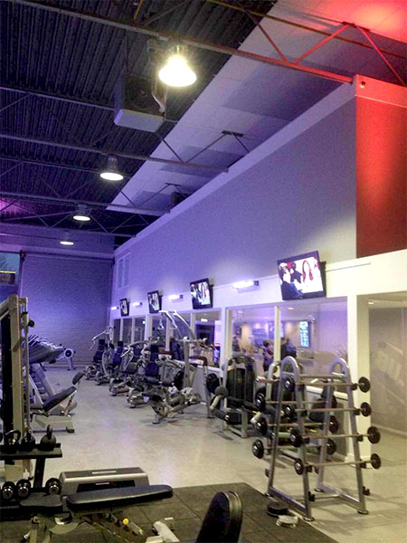YR-HB220 series led high bay light Gym case in Netherlands