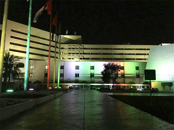 RGB flood light project in Middle East project case