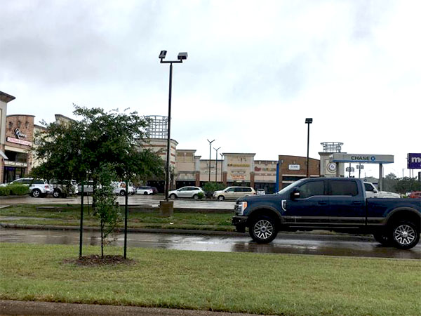 led parking lot light project case