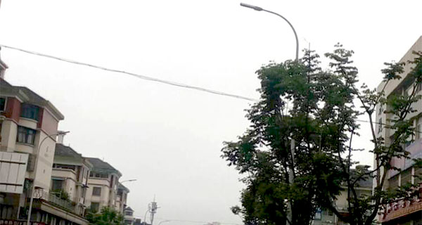 module led street light project case in Anhui nanling 