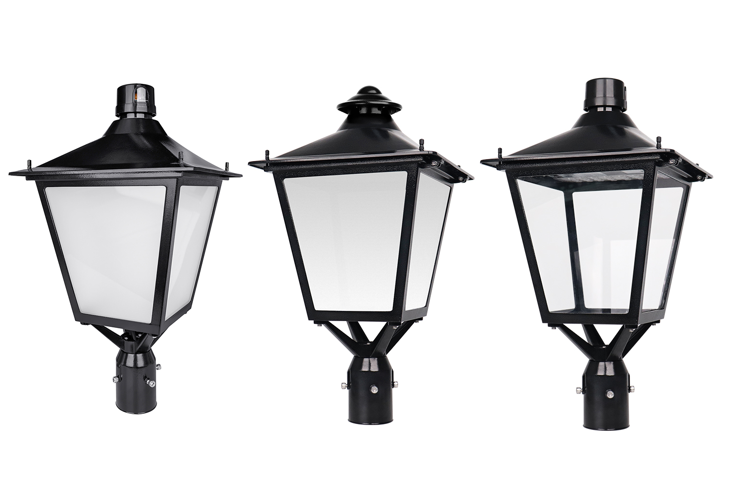 LED POST TOP LANTERN-TP350 30W 50W 60W 80W 100W 120W optional photocell and motion sensor avaliable