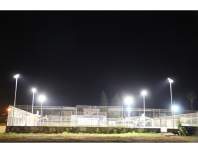 The LED flood light does not light up and the flickering problem appears here